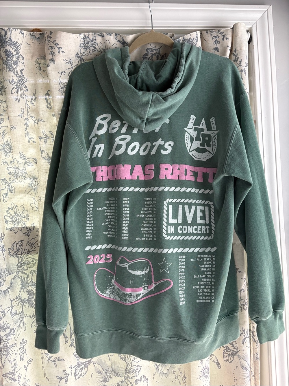 Thomas Rhett Better In Boots Tour Oversized Fleece Hoodie